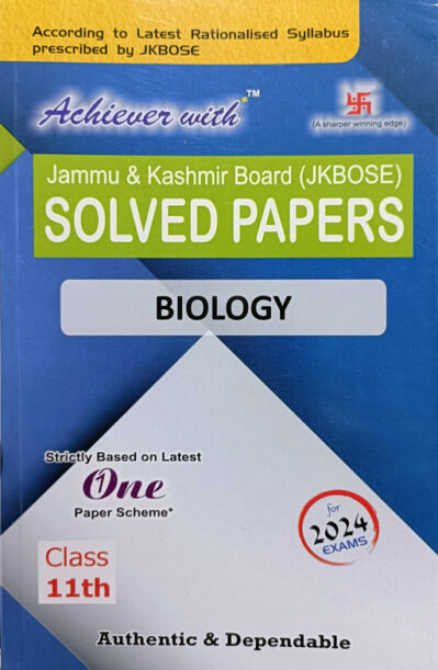 JKBOSE Previous Years Solved Papers Biology Class 11th